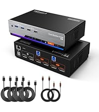 TESmart DP1.4 デュアルモニター+2PC KVM切替器 Amazon.co.jp: TESmart 8K@60Hz HDMI KVMスイッチ 2モニター1PC