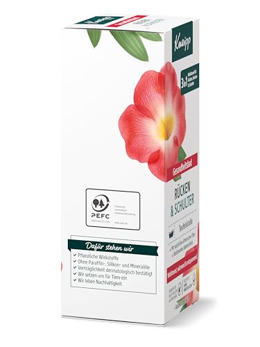 Kneipp Gesundheitsbad Rücken & Schulter - mit wertvollem Extrakt der Teufelskralle - wohltuend, wärmend, entspannend - 100ml
