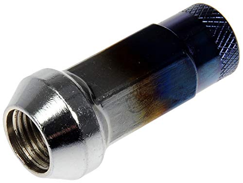 Image of Dorman 713-285T Ti-Blue Open End Knurled Wheel Nuts Compatible with Select Models, 20 Pack