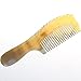 GUOQING Peigne à Dents Larges 10pcs Long Manche 15cm Corne Naturelle Buffalo Peigne Dents tête Non-Statique Massage Brosse à Cheveux Soins de santé à Styler Peine Brosse Large Peigne démêlant