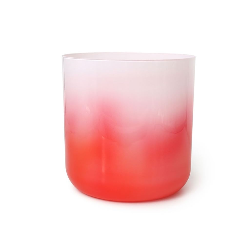 Rote Alchemistische Kristallschale, 6 Zoll, Klangschale für Chakra, Geschenk für Meditation Yoga und Klangheilung, mit gratis Acryl-Schlagzeug und O-Ringen (G Note)