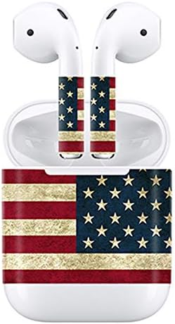Protective Vinyl Skin Decal for Apple AirPods Charging Case and Wireless Bluetooth Wrap Cover Sticker Skins (National Flag)