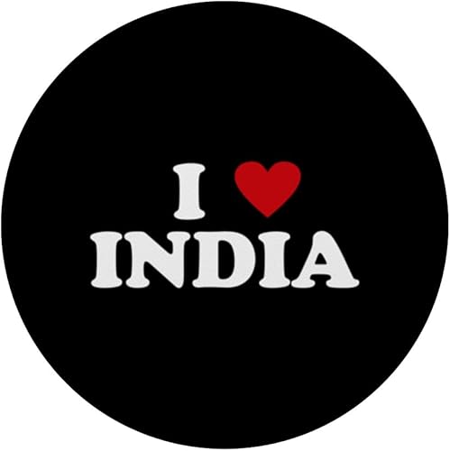 Miniatura 3 de Country Heart Pride - Funny I Love India PopSockets Standard PopGrip