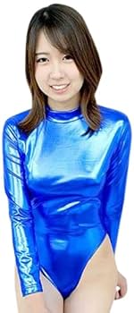 Mサイズ 青と銀のレオタード Amazon.co.jp: 長袖ハイネックレオタード（後ファスナー） 色