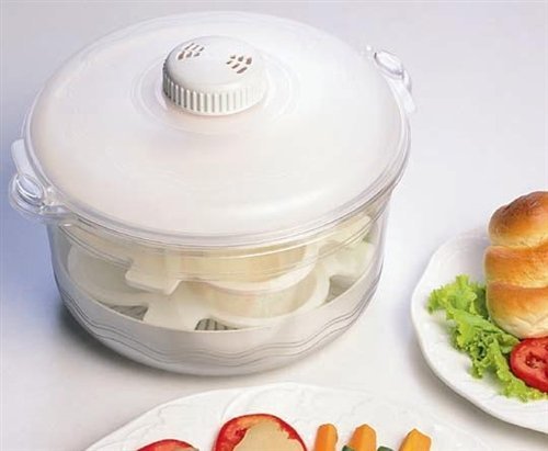 Signoraware Microwave Idli Maker/Rice Cooker/Steamer/Cooker, 3 Litres, 7-Pieces #TOP4