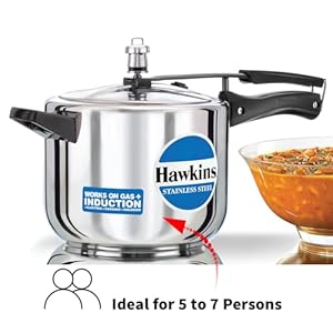   Hawkins-5-Litre-Pressure-Cooker-Stainless-Steel-Inner-Lid-Cooker-Induction-Cooker-Silver-HSS50