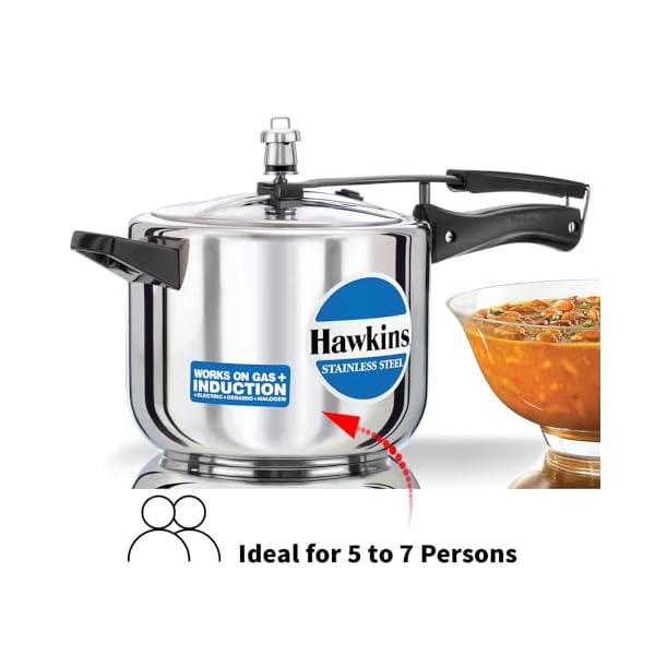   Hawkins-5-Litre-Pressure-Cooker-Stainless-Steel-Inner-Lid-Cooker-Induction-Cooker-Silver-HSS50