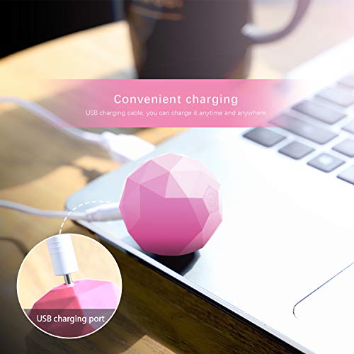 Electric Vibrating Massage Ball, 2-Speed Fitness Yoga Pilates Physical Therapy Massage Roller To Fight Sore Muscles,Washable Negative Ion Vibration Massages Ball For Muscle Recovery(Red) #TOP6