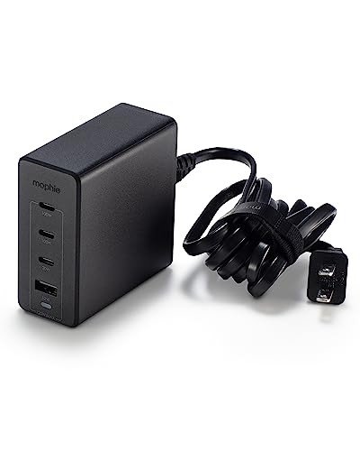 Mophie Speedport 120W USB-C GaN Charger, 4-Port, Black