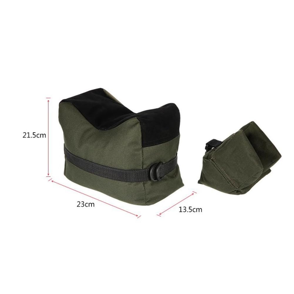 Bolsa de soporte para escritorio de entrenamiento, bolsa de arena, soporte delantero y trasero, bolsa de banco de caza, color naranja y negro