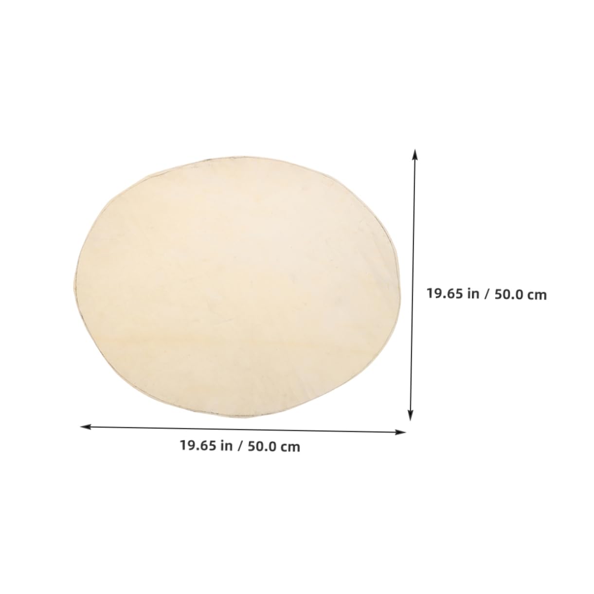 ibasenice 50cm Goat Skin Drum Head Flat Round African Drum Skin High Strength and Easy to Replace for Percussion Instruments