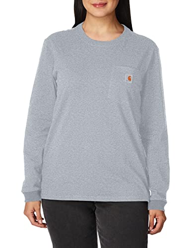 Image of Carhartt Women's 103244 Women's WK126 Workwear Pocket Long Sleeve T-Shirt