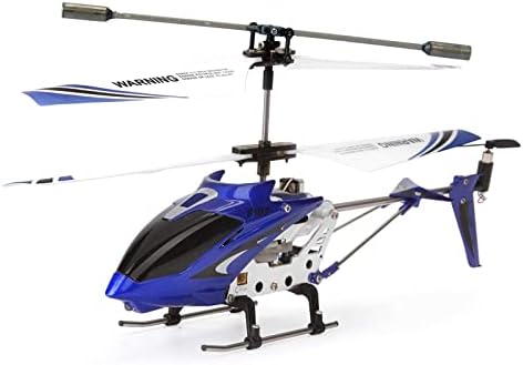 POCO DIVO S107G Phantom 3CH Infrared RC Helicopter Mini Flight S107 Gyro with Light, Blue