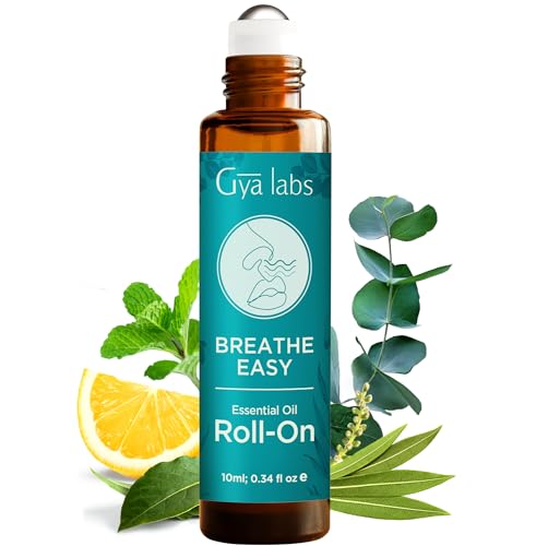 Gya Labs Breathe Essential Oil Roll on - 100% Pure