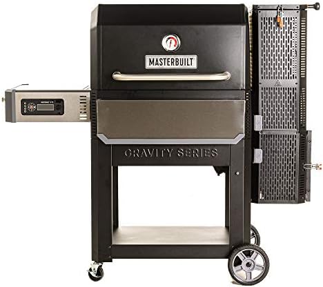 MasterBuilt MB20041320 Series Digital Charcoal Grill & Smoker Gravity Fed 1050, Black