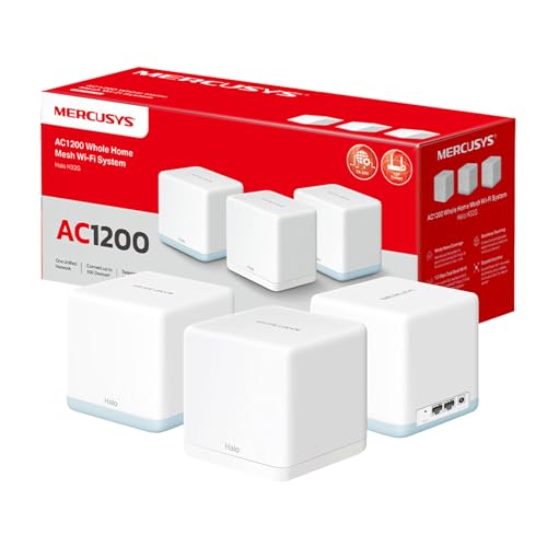Mercusys Halo H32g Ac1200 Whole Home Mesh Wi-Fi System 3 Pack