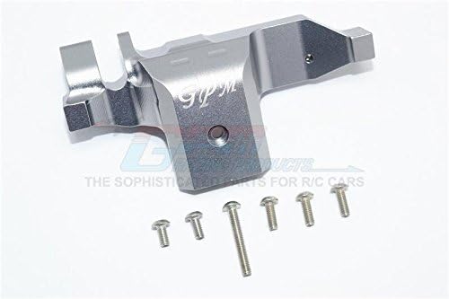 GPM For Traxxas TRX-4 Trail Defender Crawler Upgrade Parts Aluminum Transmission Lower Spur Gear Case Cover - 1Pc Set Gray Silver