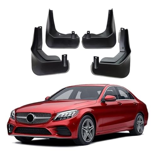 SWTBUFL �}�b�h�K�[�h �����Z�f�X C180 C200 C260 W205 2015-2021 �ɑΉ� �ϋv���̂���t�F���_�[ �}�b�h�t���b�v �J�X�^���t�B�b�g �A���`�X�v���b�V�� �Ԃ̃z�C�[���p�[�c(Sports version)