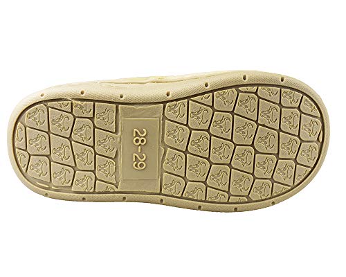 Tirzrro D54LION36-37 Boys' Big Child Comfy Cotton Plush Indoor Slippers Cute Animal Lion Warm Shoes Size 3-4 Us Beige thumb #3