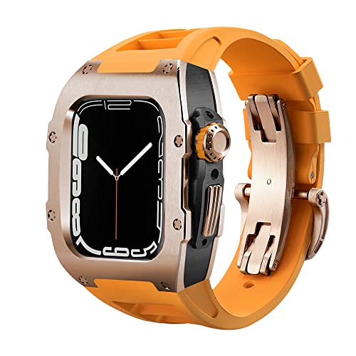 Kit de modification Apple Watch 44mm 45mm boîtier métal et bracelet