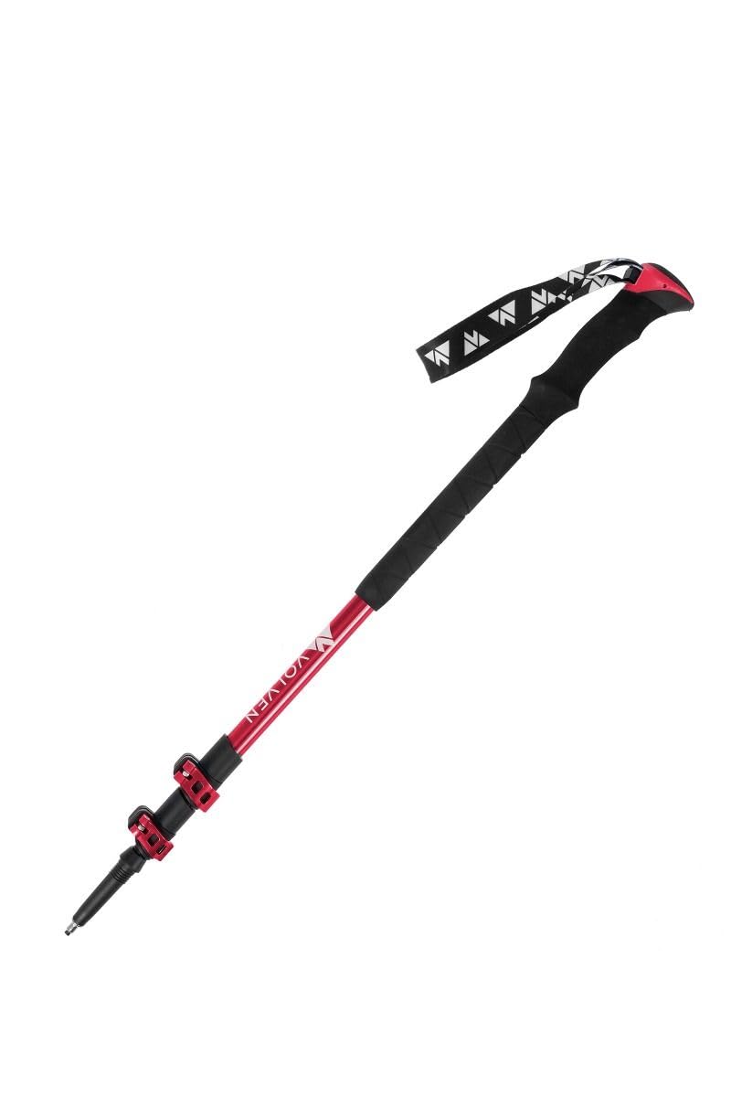 Kije trekkingowe Adventure Pro - Czerwony