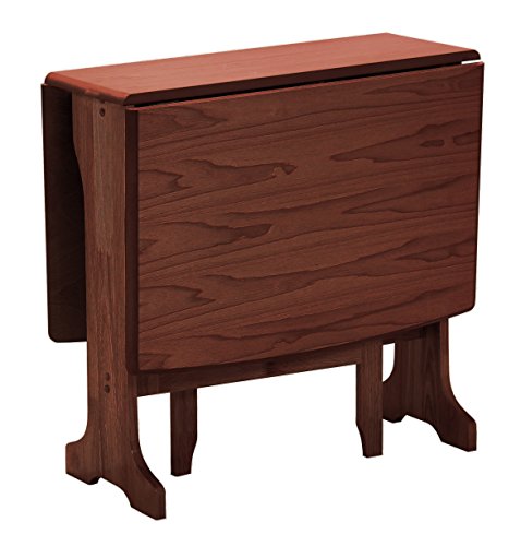Mesa de comedor de madera maciza Gatel con diseño plegable compacto ideal para apartamentos y condominios en el Reino Unido e Irlanda