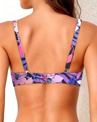 Image of Yonique Women Underwire Bikini Top - 2026 Push Up Swimsuit Tops Padded Bra Bahting Suit