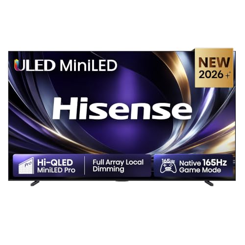 Hisense 100U7DS Pro Fernseher 100 Zoll, 4K UHD, Hi-QLED Mini LED Pro, Smart TV, 165Hz, Hi-View AI Engine Pro, Dolby Vision.Atmos… – Ansicht 1