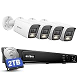 ANNKE Kit Videosorveglianza PoE 12MP, 4 Telecamere, NVR 8CH 2TB