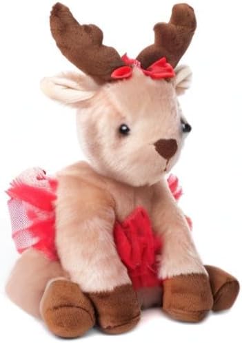 Bearington Darling Dancer Ballerina Reindeer Stuffed Animal, 7 Inch Stuffed Reindeer Christmas Doll, Ideal Christmas Plush Toy Gift for Toddlers, Kids & Teens, for Ages 3-14 - Image 7