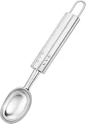 Concha de Sorvete Profissional em Aço Inoxidável, Boleador de Sorvete com Cabo Longo, Utensílio de Cozinha para Fazer Bolas de Sorvete