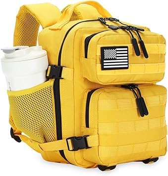 MT HUB 40 Litres Trekking Bag, Travel Bag, Rucksack Backpack, Backpack for Sports, Outdoor, Camping & Hiking for Men & Women, Water Resistant Bag (Pack Of 1) (YELLOW)