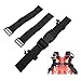 Qiilu Adjustable Sternum Strap for Scuba Diving - Diving Chest Strap with Arrow Storage Case Buckle for Backpack Compatibility