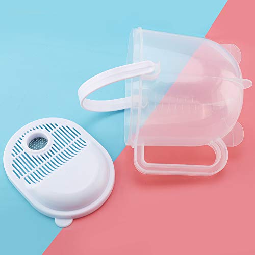Rice Washing Strainer, Resin Material Ergonomical Handle Fruit Washer, Multi-Funtion Rice Washing Tool for Rice/Beans/Grapes Cleaning Vegetable