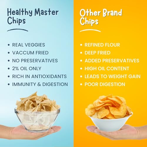Image of Healthy Master Oats Chips Combo 100g - Pack of 6 | Light & Crispy Chips, high protein | Natural ingredients, Vegan, Gluten Free, No Palm Oil, No Artificial Preservatives, Trans Fat Free, Low Calorie