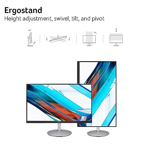Image of acer CB272U Ebmiiprx 27 inch WQHD 2560 x 1440 Home Office Monitor | AMD FreeSync | 1ms VRB | 100Hz | Zero Frame | Height Adjustable Stand with Swivel, Tilt & Pivot (Display Port 1.2 & 2 x HDMI 2.0 Ports)