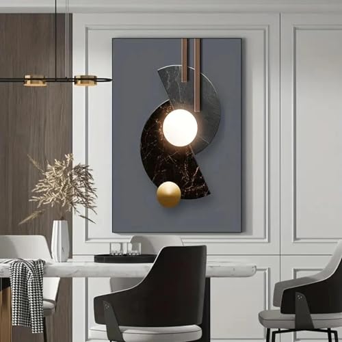 Impression sur toile abstraite 60x80cm triptyque décoration murale