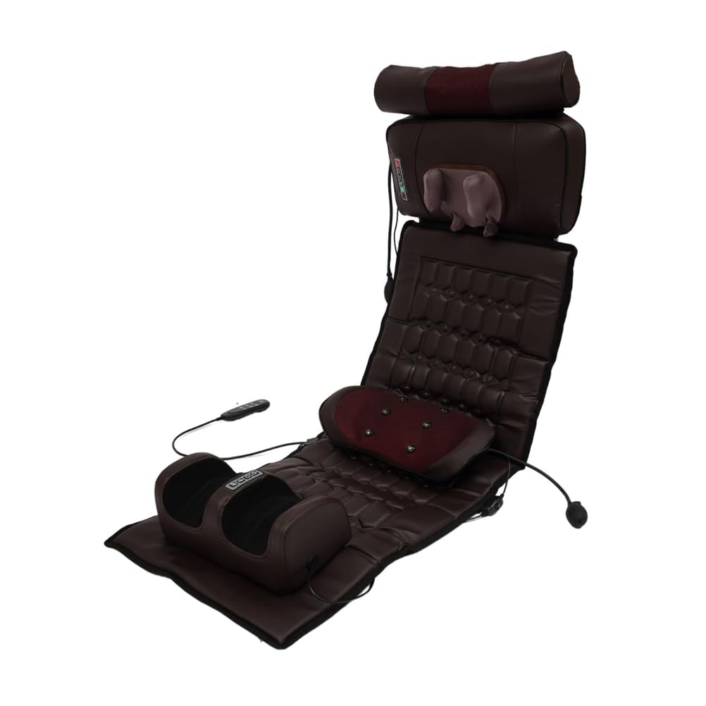 Alfombrilla De Masaje De Cuerpo Completo con Función De Calor | Para cuello, cintura y piernas; almohadilla de masaje térmica desmontable para el hogar u oficina, para aliviar el estrés.