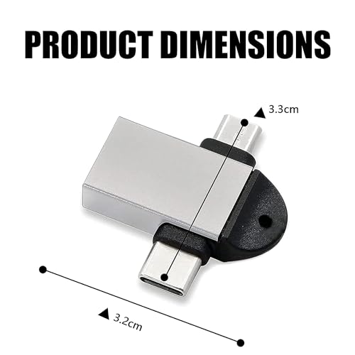 Image of TROXXON 2 in 1 Type C and Micro OTG Male to USB A 3.0 Female High Speed Data Transfer for Laptop Mobiles Tablet Smartphone Compatible C Type and Micro OTG Adapter Connector Devices