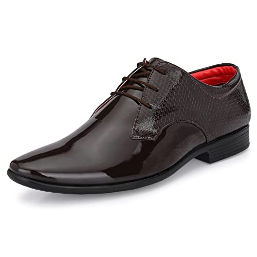Image of Centrino Men's Glossy Formal Lace-Up Shoes | Comfort and Quality in Sleek Design | Perfect for Parties and Formal Dress |Stylish & Elegant Design |Premium Craftsmanship, Ideal for All-Day Wear (8232)