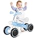 Lyefancy Balance Bike for 1-2 Years Old, Baby Ride-On Toys First Bike for Girls Boys, Toddler Balance Bike 4 Wheels Infant Bike, Baby Walker Bicycle Birthday Gifts for Toddlers(Blue)