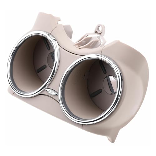 Portavasos delantero dual W219 beige plástico para Benz CLS miniatura 1