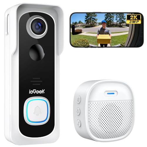 ieGeek Doorbell Camera Wireless No Subscription - Wireless Video Doorbell