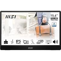 msi PRO MP161 Monitor Portatile da 15,6', IPS FHD (1920x1080), 60Hz, eye-friendly, compatibile con...