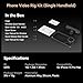 SmallRig Single Handheld Phone Cage Kit for iPhone 15 Pro Max, Mobile Video Rig Cage Kit with Wireless Quick Release Handle for Video Recording/YouTube/Live Streaming/Vlog - 4393