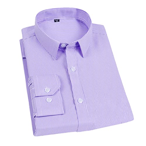 Chemise à manches longues bleu à rayures de coupe impeccable taille XXL