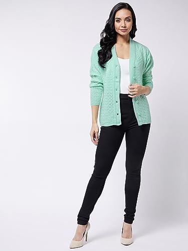 Image of Modeve Self Print Long Sleeves Winter Sweaters for Women||Winterwear||