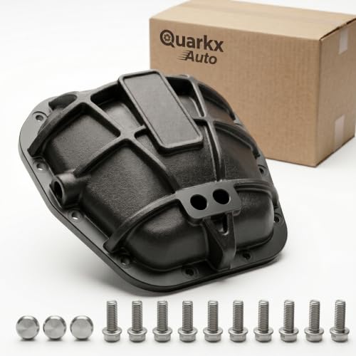 9.75 In Rear Axle Differential Cover Compatible with Ford E-150 F-150 F-250 Transit 150 250 350 for Lincoln Navigator Mark LT Blackwood 1997-2021 Heavy Duty Ductile Iron Diff Cover 697-734