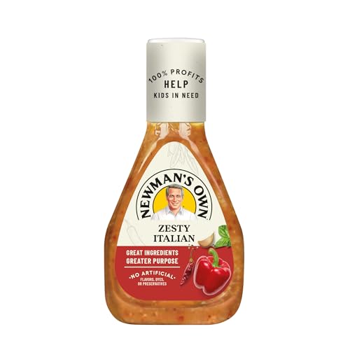 Image of Newman's Own Zesty Italian Salad Dressing, 16 Ounce