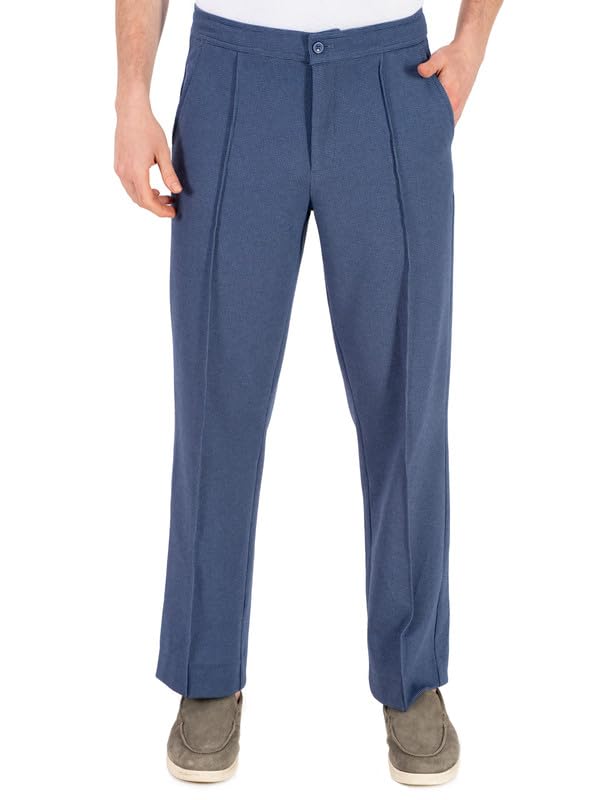 Image of The Pant Project Relaxed Fit Korean Pintuck Pants for Men | Stylish Relax Fit Men's Wear Trousers for Office or Party | Mens Fashion Dress Trouser Pant